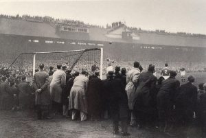 The crowd at Stamford Bridge for Moscow Dynamo's first game