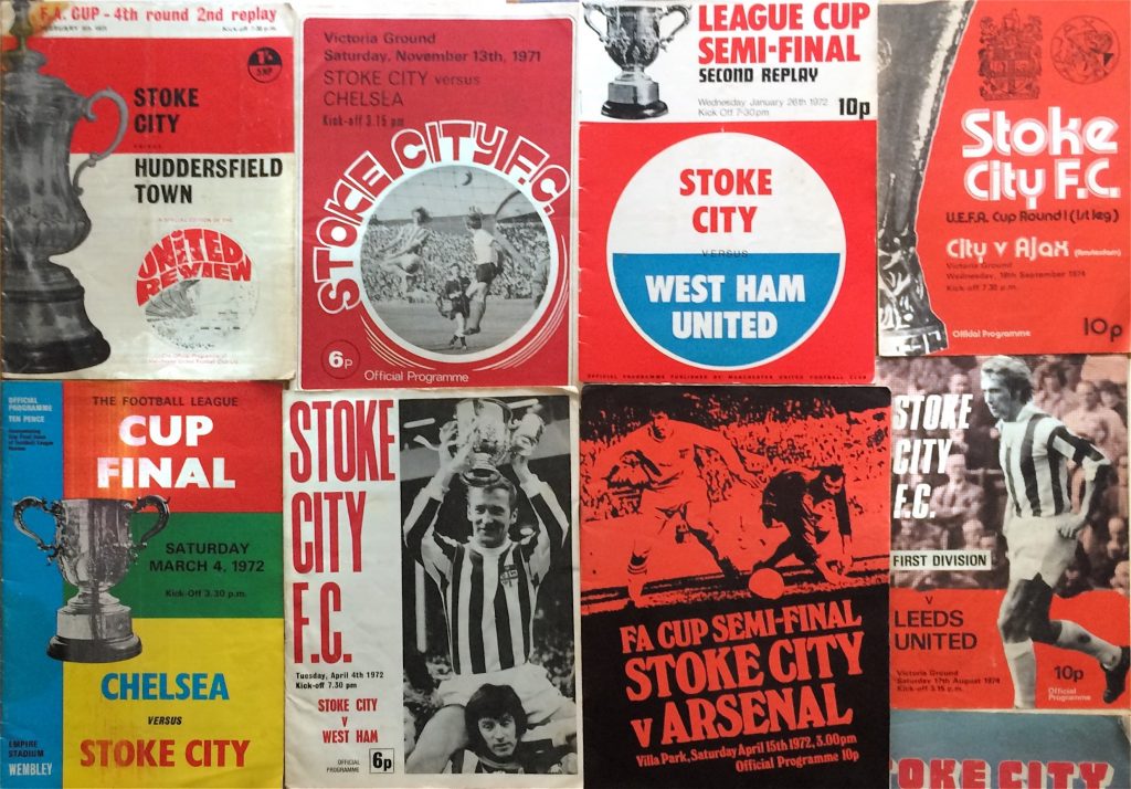 Another selection of Derek Goodier's Stoke City programmes