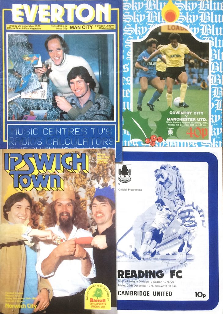 Programmes from Boxing Day fixtures