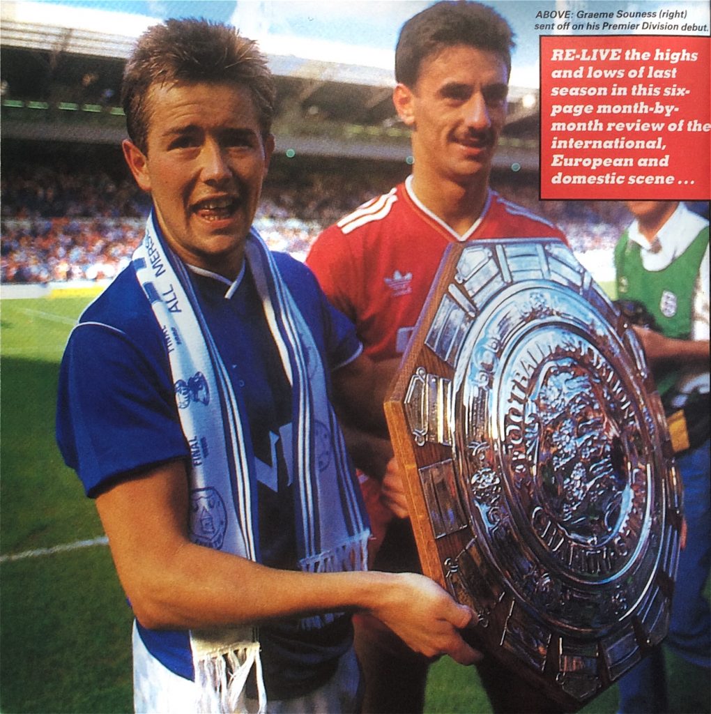 1986 Charity Shield goalscorers Adrian Heath and Ian Rush