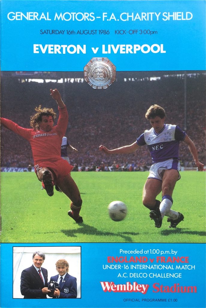 1986 Charity Shield match programme