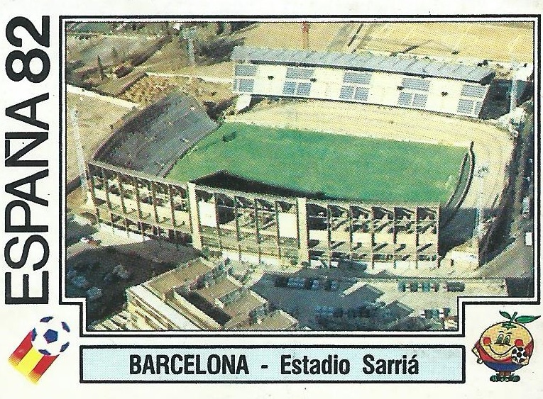 Estadio Sarrià, Barcelona (Panini España 82)