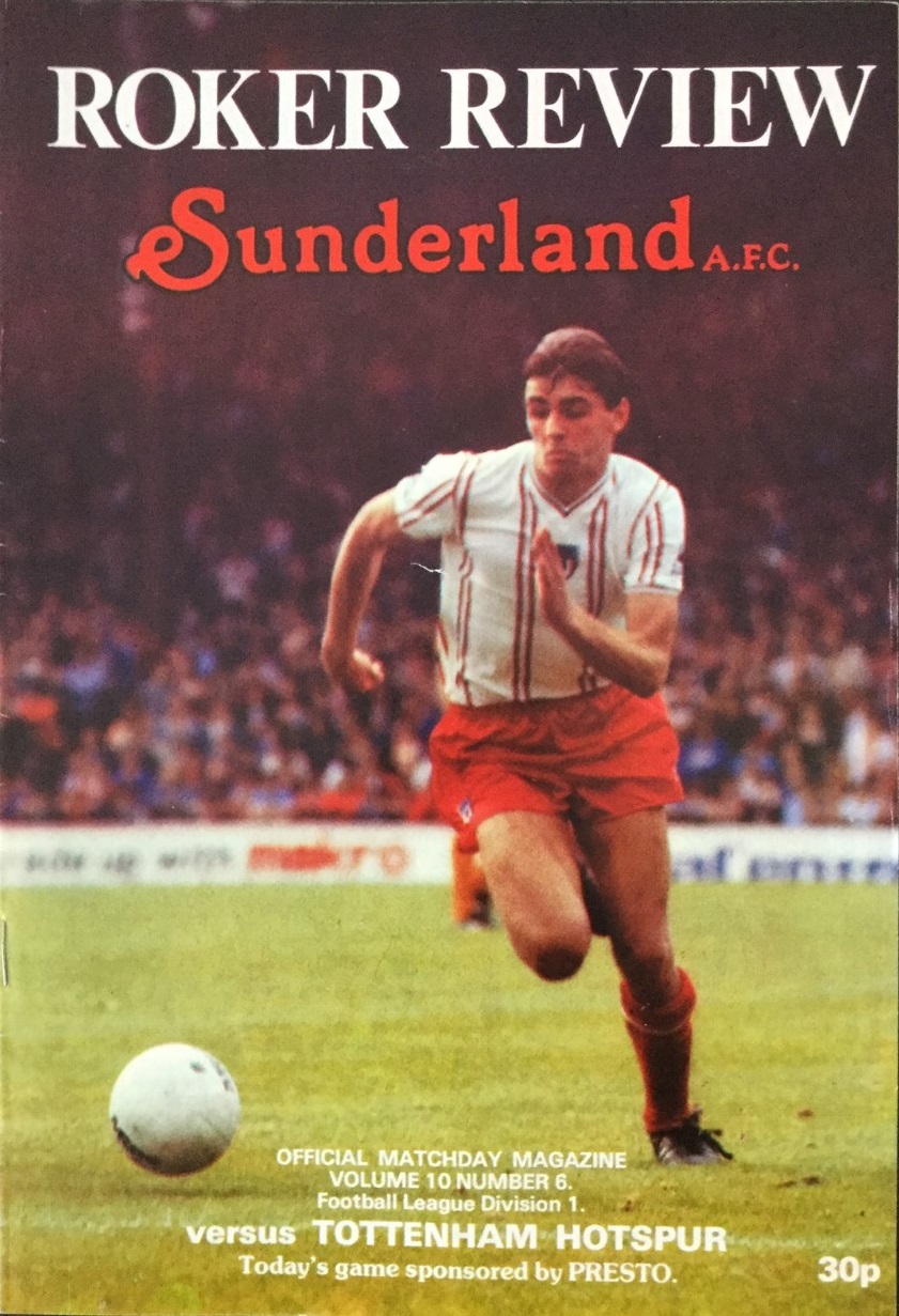 Sunderland v Tottenham programme, 17 Oct 1981