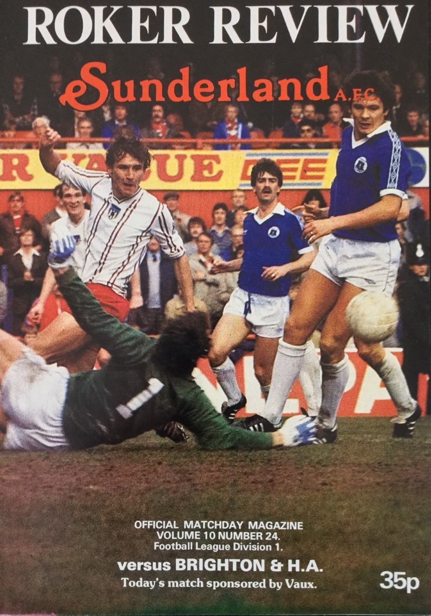 Sunderland v Brighton programme, 1 May 1982