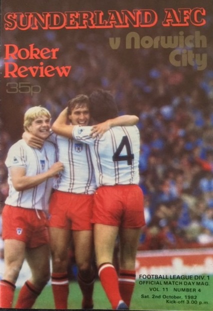 Sunderland v Norwich City programme, 2 Oct 1982