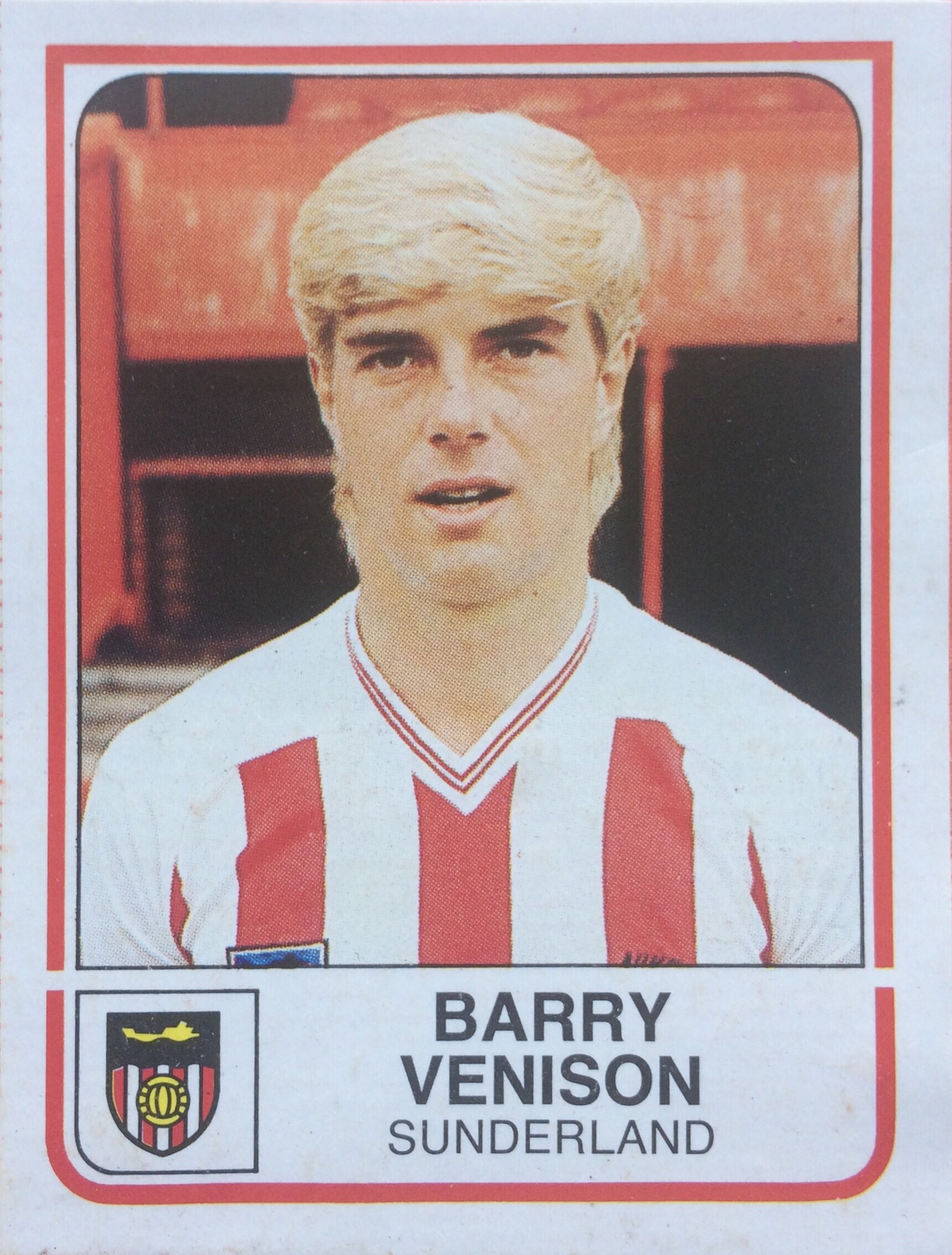 Barry Venison of Sunderland (Panini 84)