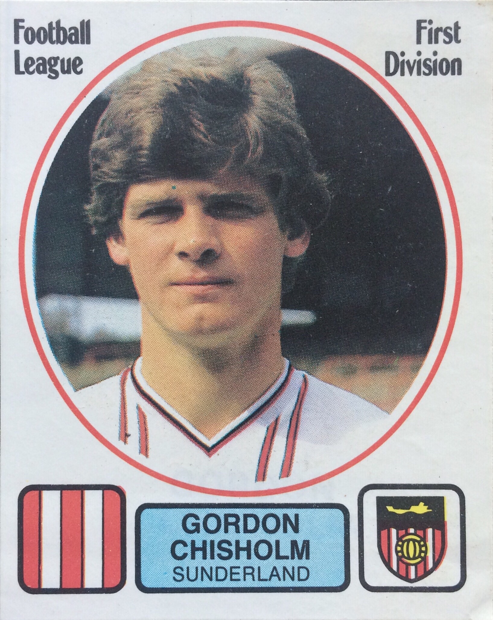 Gordon Chisholm of Sunderland (Panini 82)