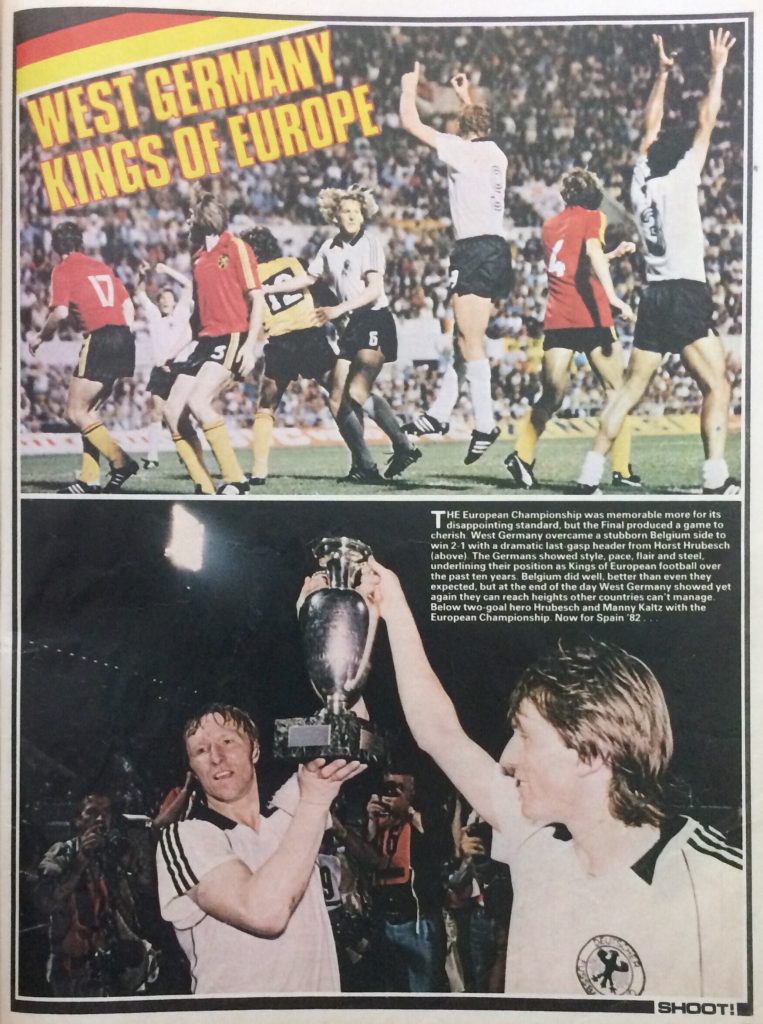 West Germany: Kings of Europe (Shoot! magazine)