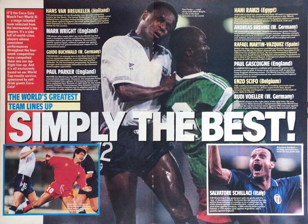 Match magazine's Italia 90 XI