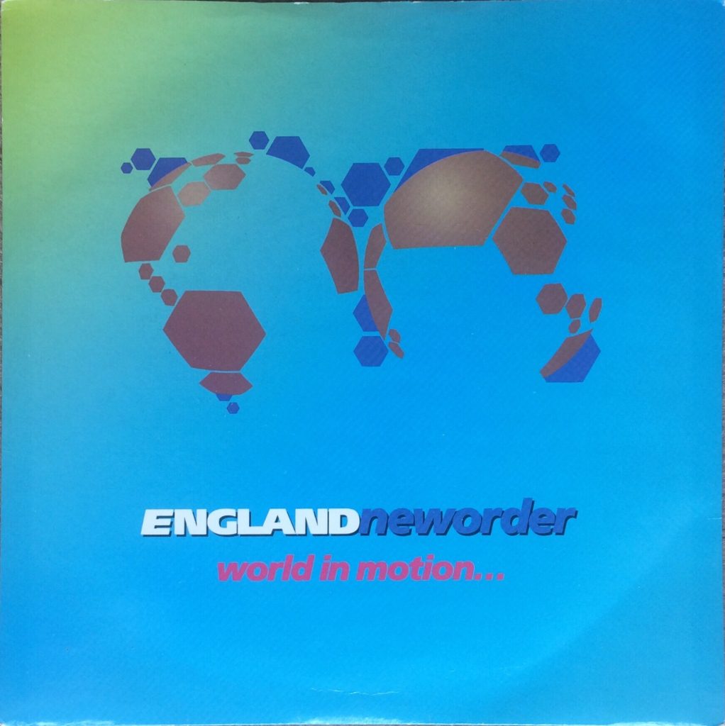 England World Cup squad with New Order, 'World in Motion' single 1990