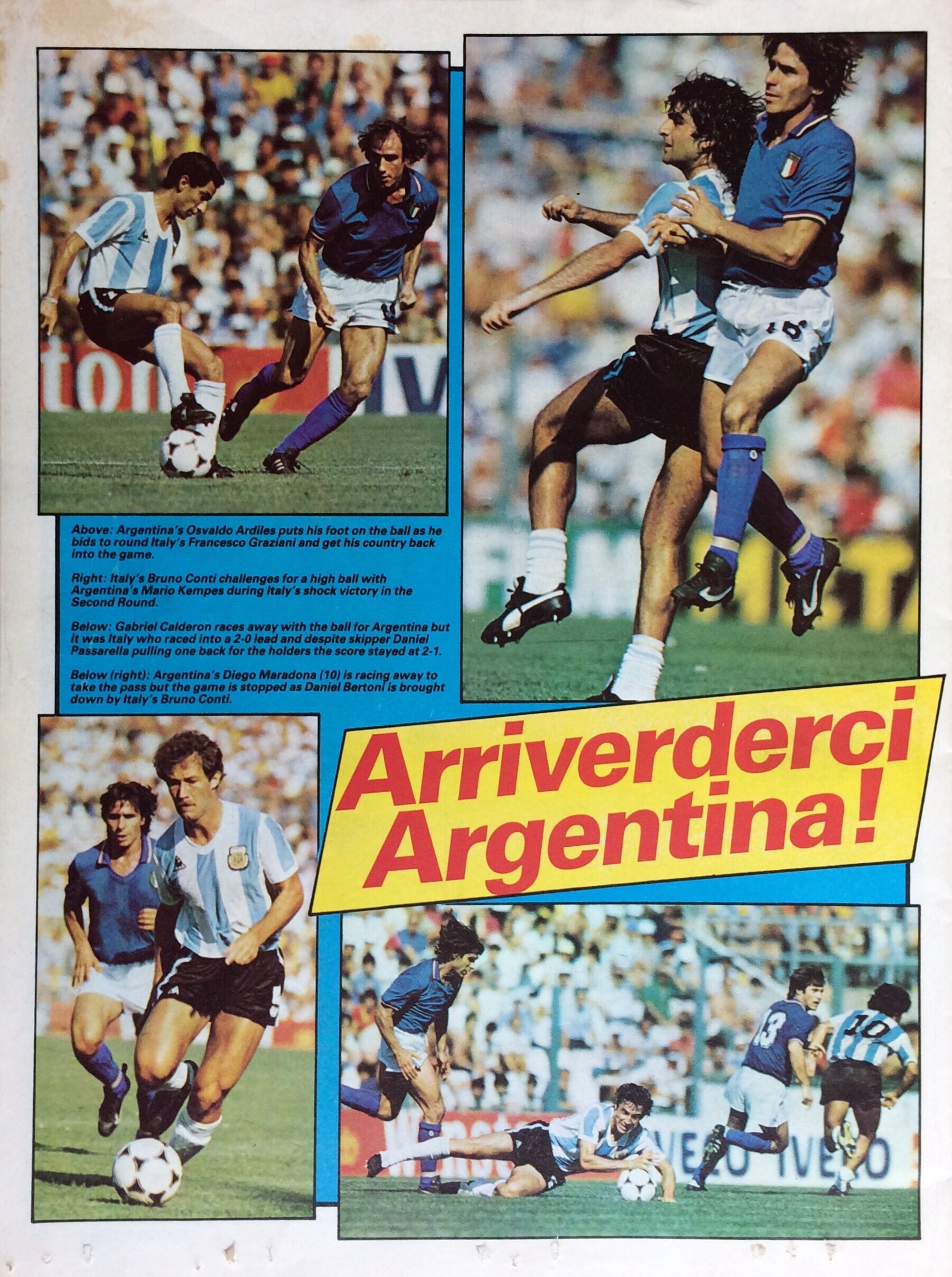 'Arriverderci Argentina' (Match Weekly)