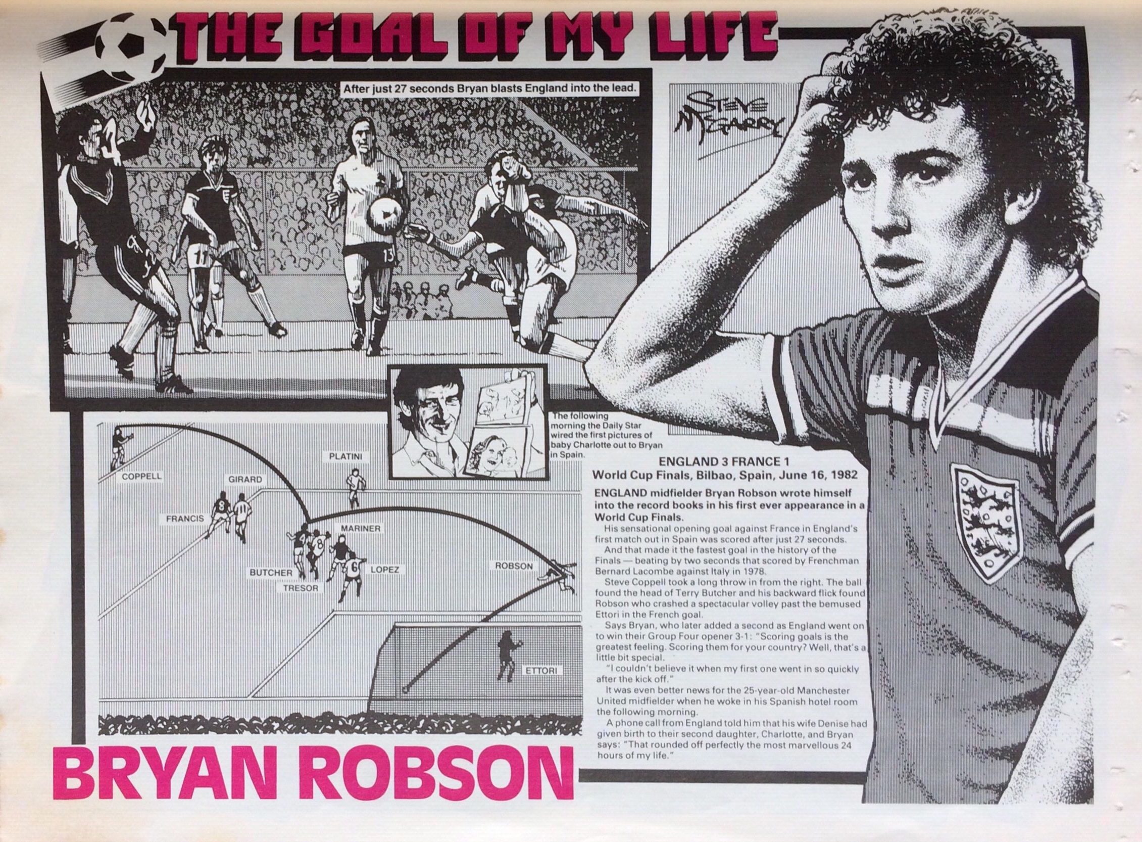 Bryan Robson, 'The Goal of my Life' (Match Weekly)