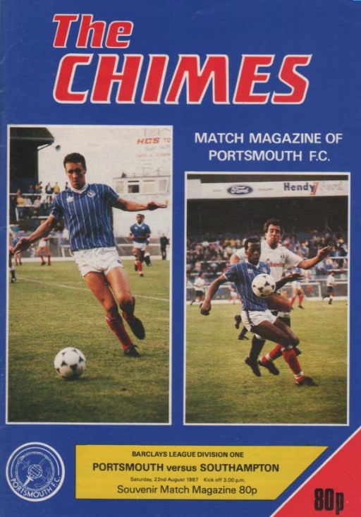 Portsmouth v Southampton match programme 1987