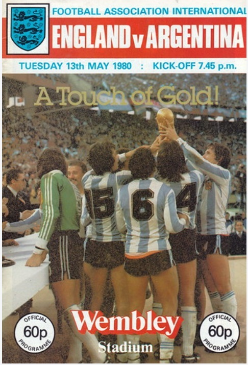 England v Argentina match programme 1980