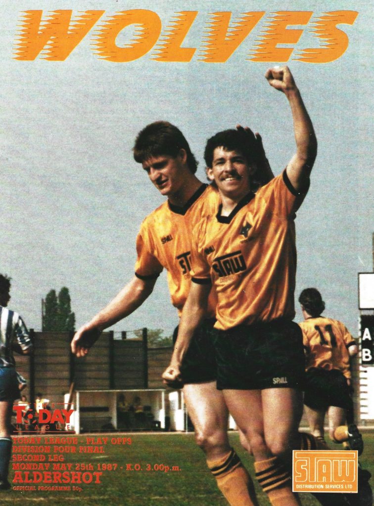 Wolves-Aldershot, 1987 play-offs programme