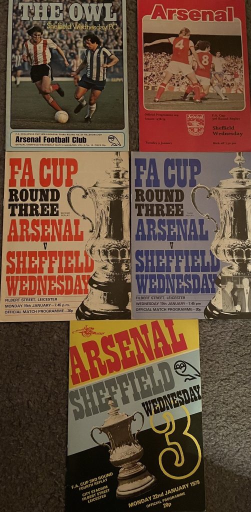 Sheffield Wednesday v Arsenal, 1979 FA Cup match programmes