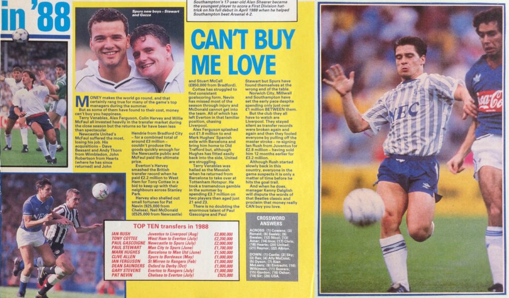 1988 Transfers-Tony Cottee