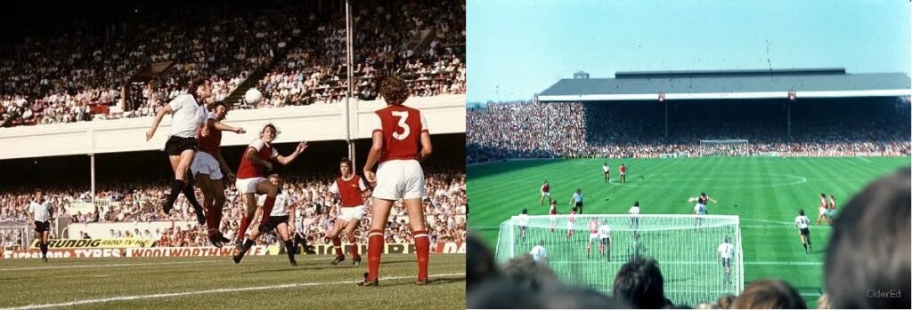 Arsenal-Bristol City, 1976 - match action