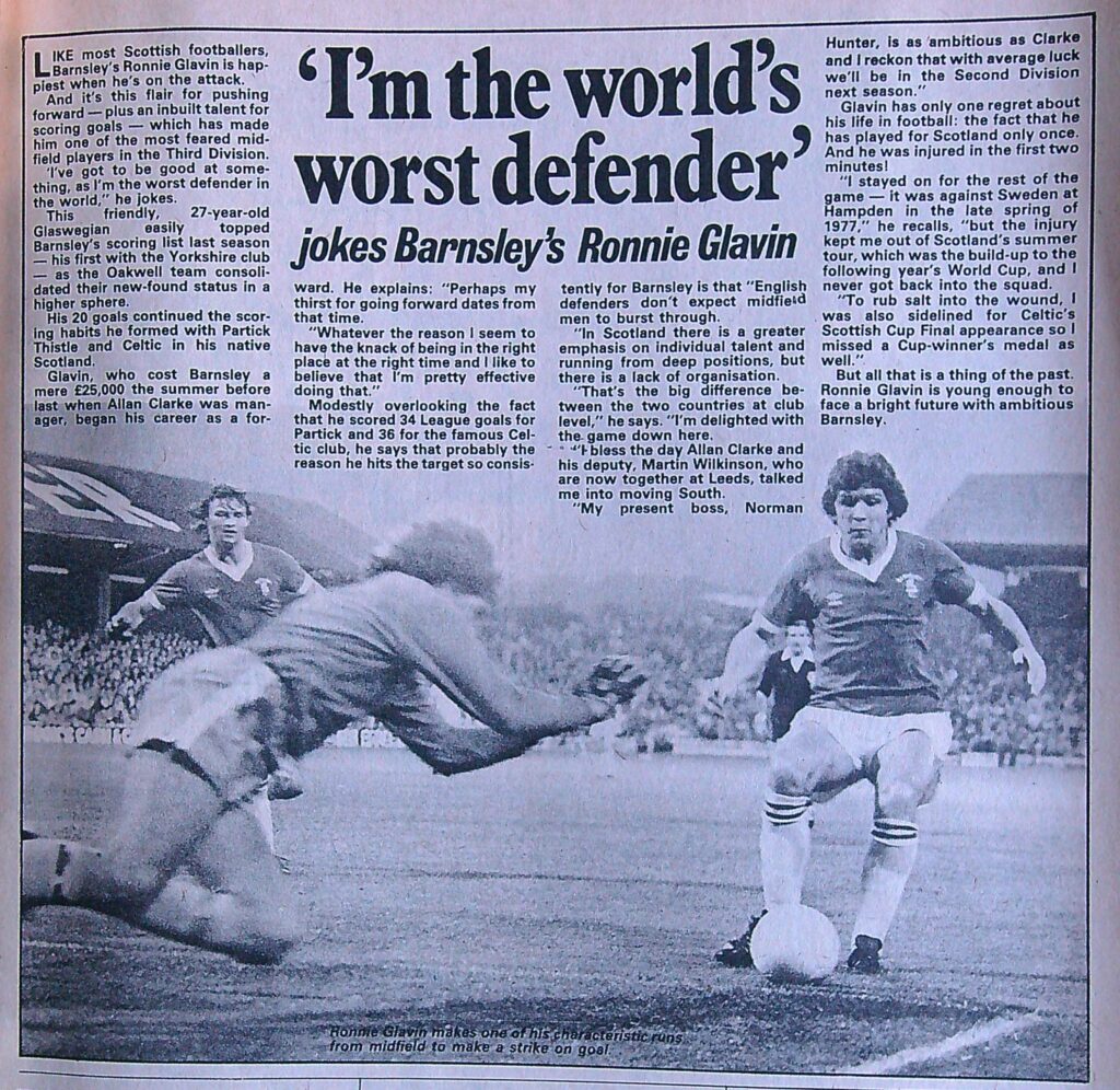 Ronnie Glavin, Barnsley