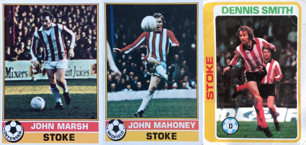 Stoke City's John 'Jackie' Marsh, John Mahoney & Dennis Smith