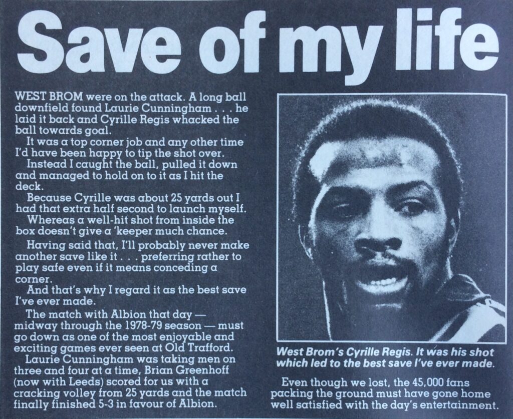 Gary Bailey, 'Save of My Life' (Match Weekly, 1981)