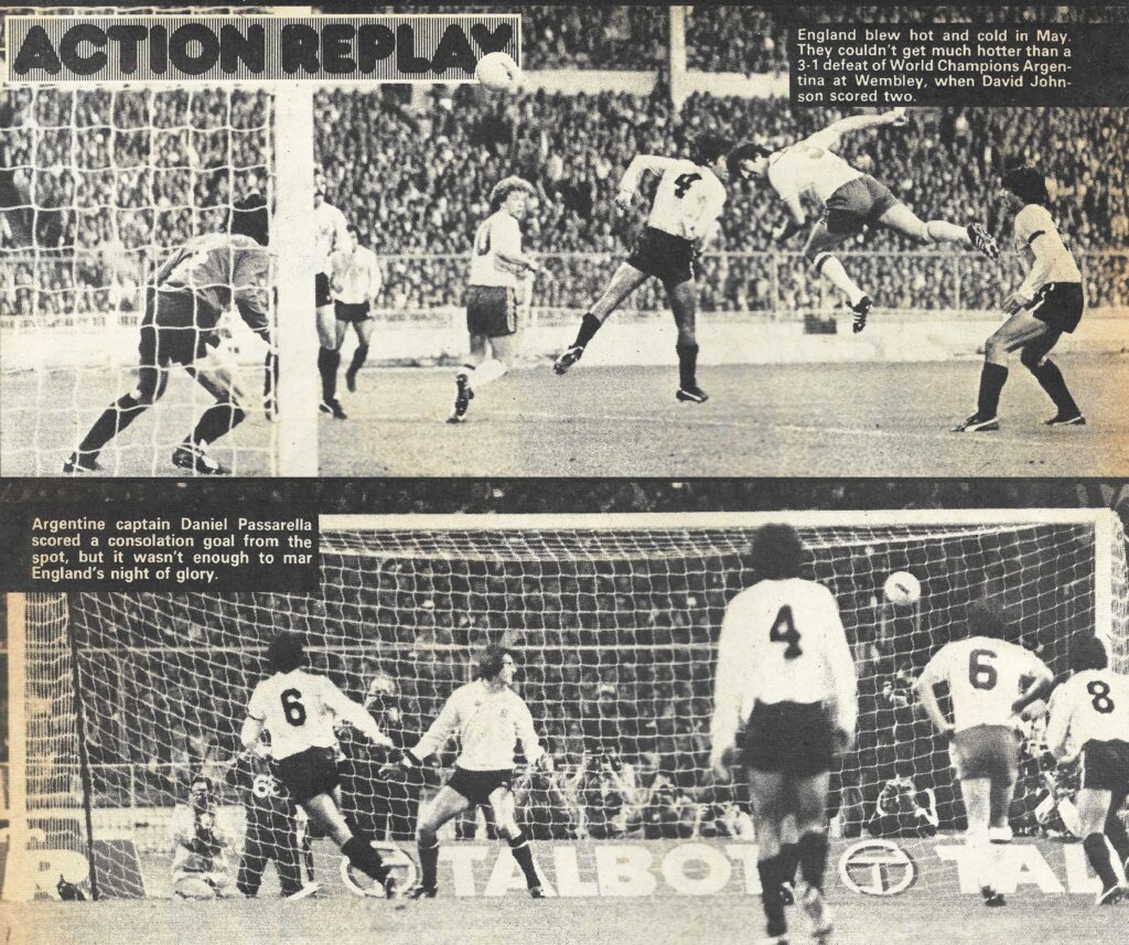 England v Argentina 1980