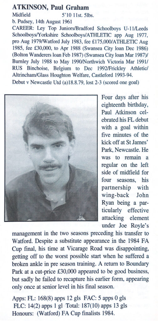 Paul Atkinson in Latics Lads