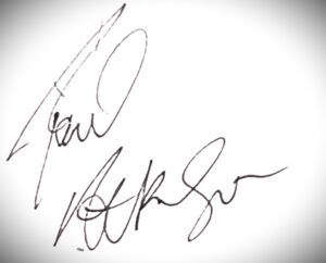 Paul Atkinson autograph (from 1985)