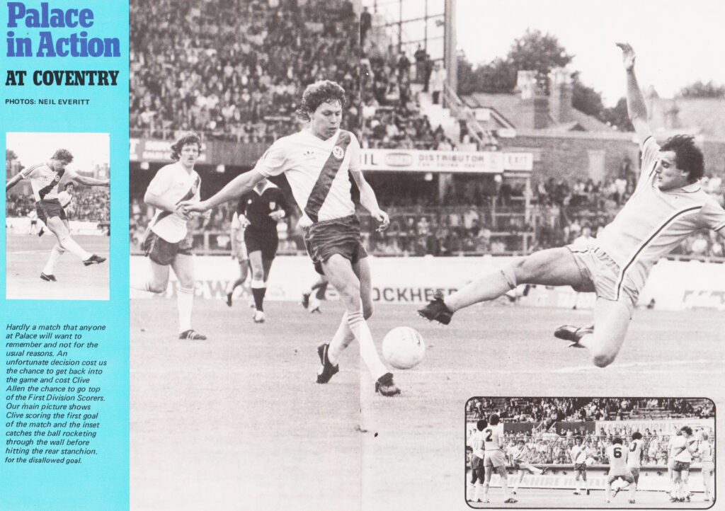 Coventry v Crystal Palace action, 1980