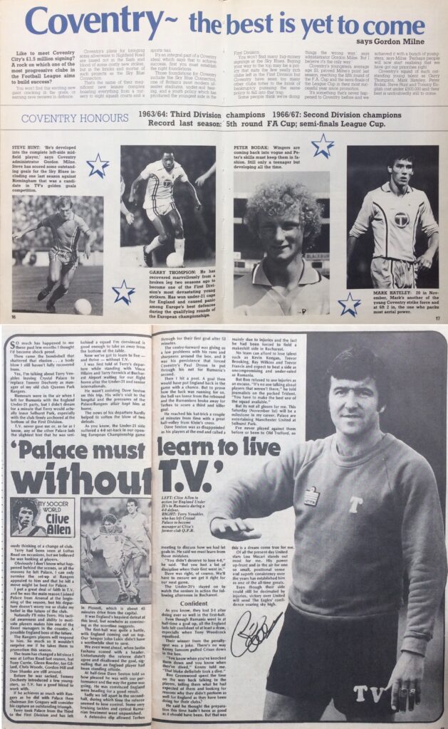 Coventry & Crystal Palace features, 1980/81