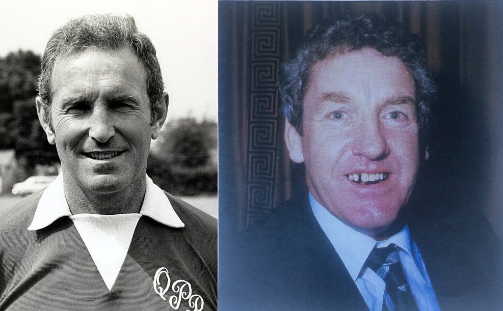 Dave Sexton, QPR Manager; Dave Mackay, Derby Manager