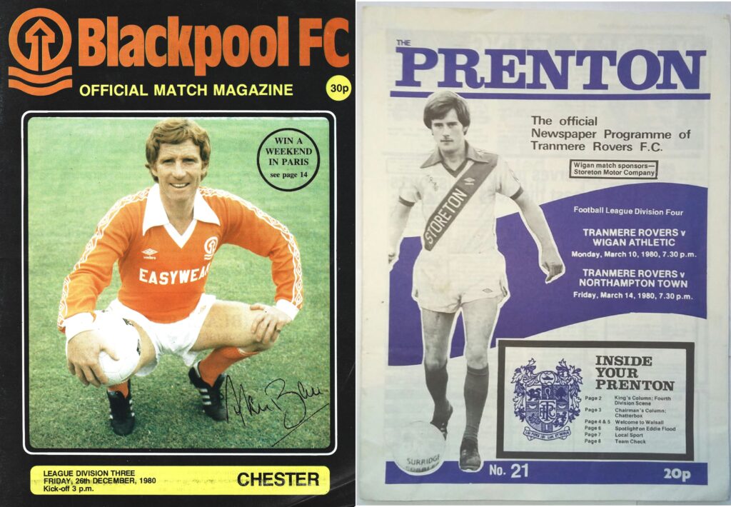 Programmes with shirt sponsors, 1980