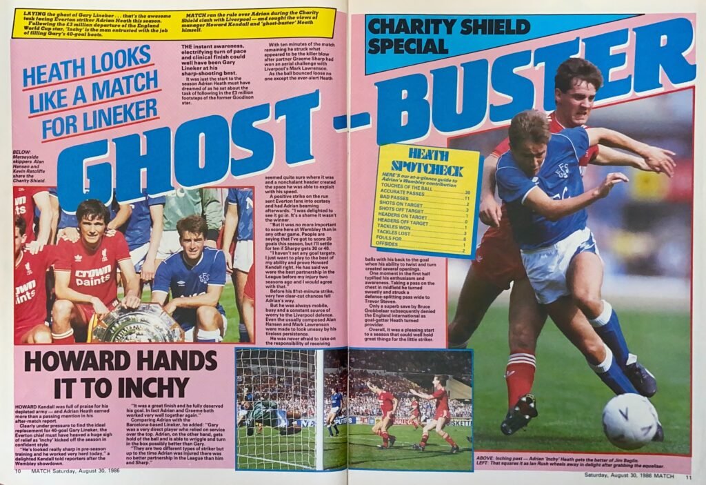 1986 Charity Shield - Match magazine