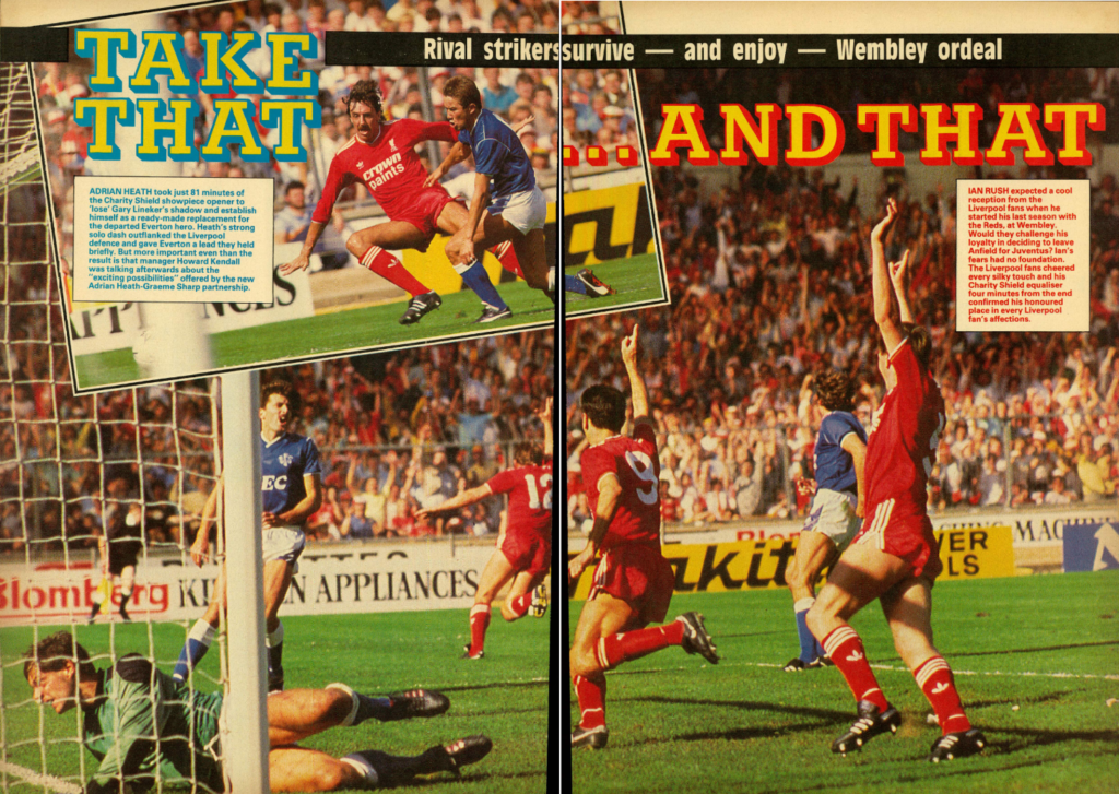 1986 Charity Shield - Shoot! magazine